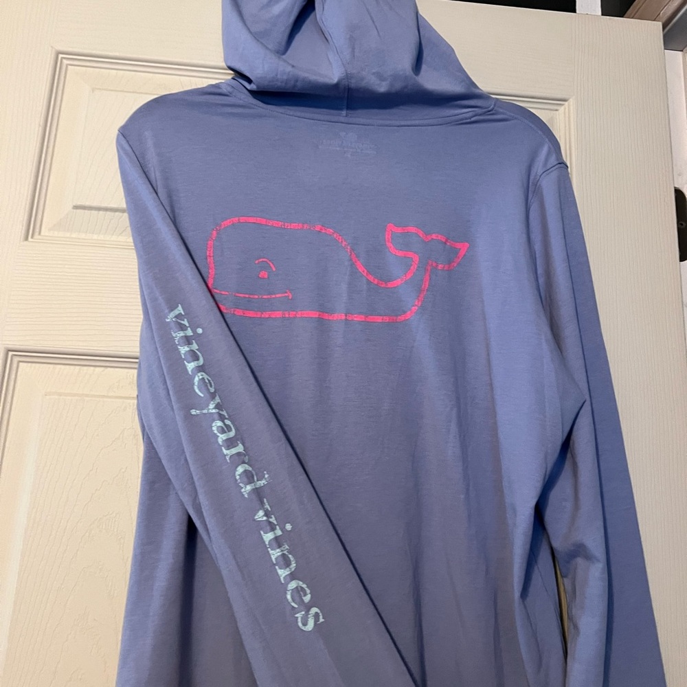 Vineyard Vines WOMENS HOODED LONG SLEEVE PURPLE